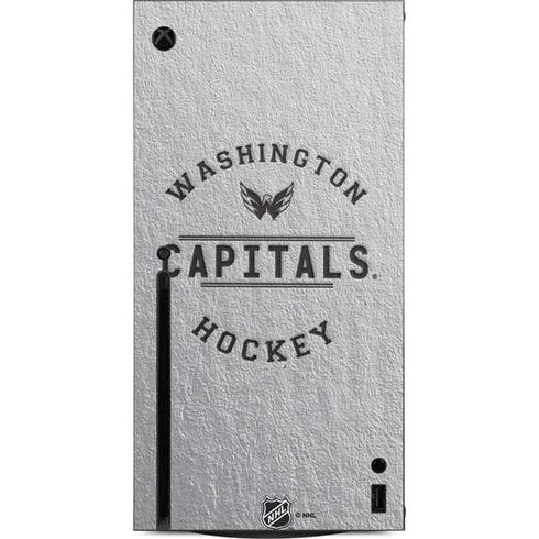 NHL Washington Capitals Black Text Xbox Series X Console Skin