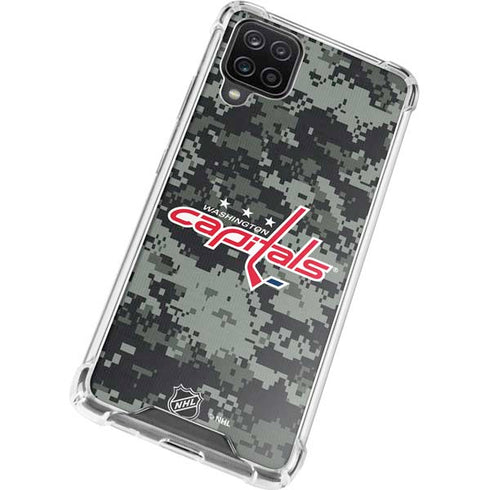 NHL Washington Capitals Camo Galaxy A12 Clear Case