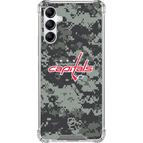 NHL Washington Capitals Camo Galaxy A15 5G Clear Case