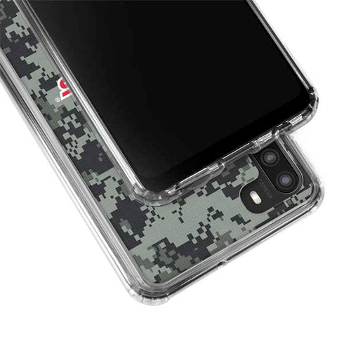 NHL Washington Capitals Camo Galaxy A21 Clear Case