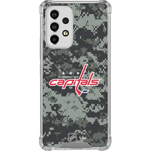 NHL Washington Capitals Camo Galaxy A33 5G Clear Case