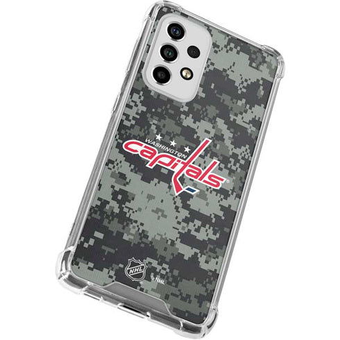 NHL Washington Capitals Camo Galaxy A33 5G Clear Case