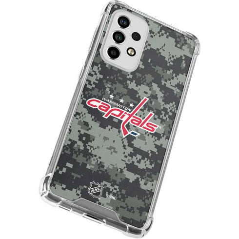 NHL Washington Capitals Camo Galaxy A53 5G Clear Case