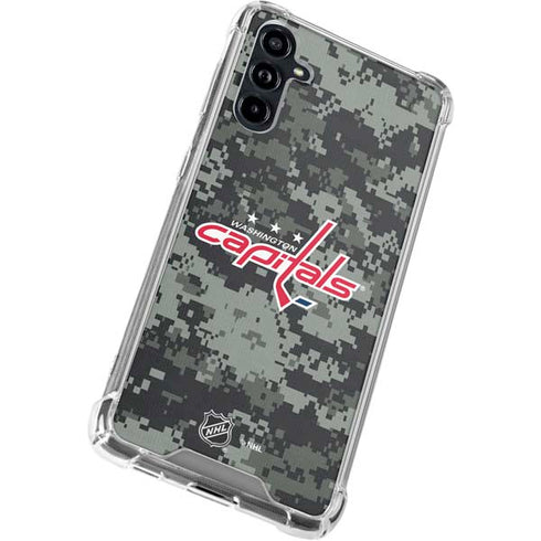 NHL Washington Capitals Camo Galaxy A54 5G Clear Case
