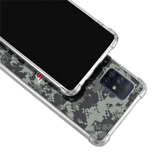 NHL Washington Capitals Camo Galaxy A71 5G Clear Case