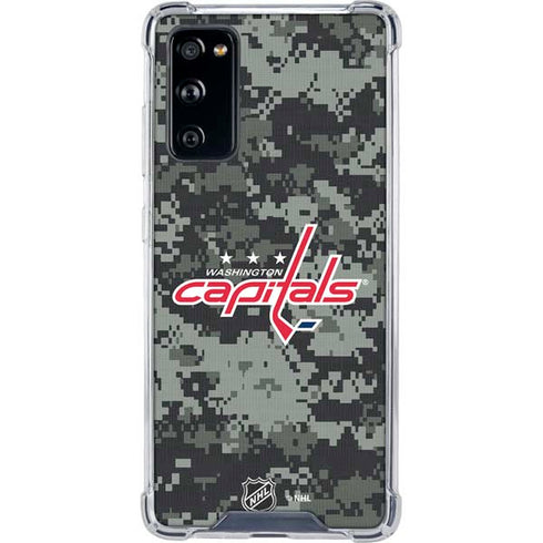NHL Washington Capitals Camo Galaxy S20 FE Clear Case