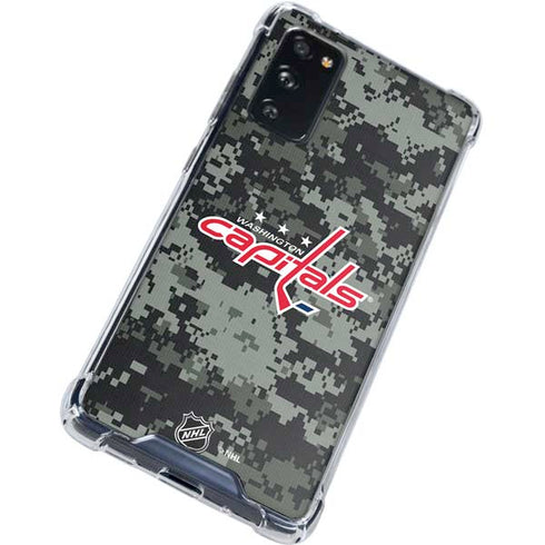 NHL Washington Capitals Camo Galaxy S20 FE Clear Case