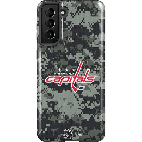 NHL Washington Capitals Camo Galaxy S21 FE Pro Case