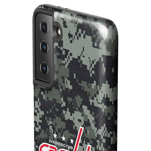 NHL Washington Capitals Camo Galaxy S21 FE Pro Case
