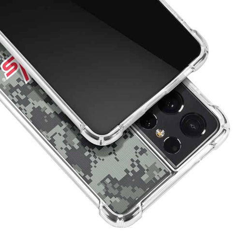 NHL Washington Capitals Camo Galaxy S21 Ultra 5G Clear Case