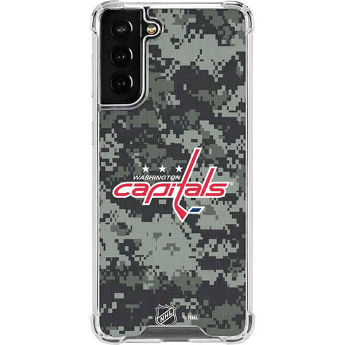NHL Washington Capitals Camo Galaxy S22 Plus Clear Case