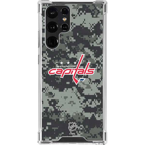 NHL Washington Capitals Camo Galaxy S24 Ultra Clear Case
