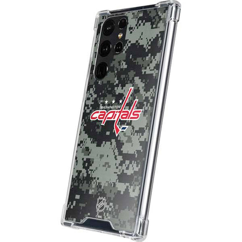 NHL Washington Capitals Camo Galaxy S24 Ultra Clear Case