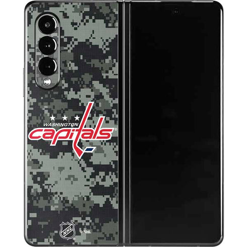 NHL Washington Capitals Camo Galaxy Z Fold3 5G Skin