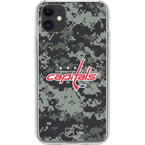NHL Washington Capitals Camo iPhone 11 Clear Case