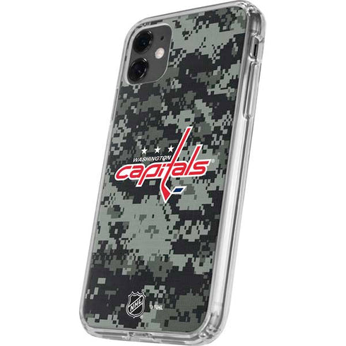 NHL Washington Capitals Camo iPhone 11 Clear Case