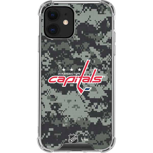 NHL Washington Capitals Camo iPhone 12 Clear Case