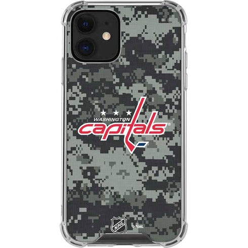 NHL Washington Capitals Camo iPhone 12 Mini Clear Case