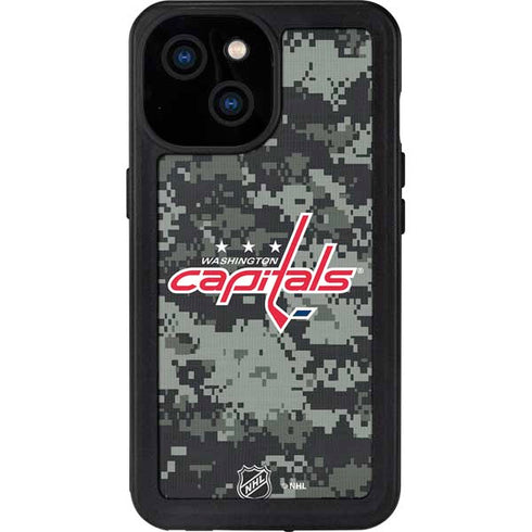 NHL Washington Capitals Camo iPhone 13 Mini Waterproof Case