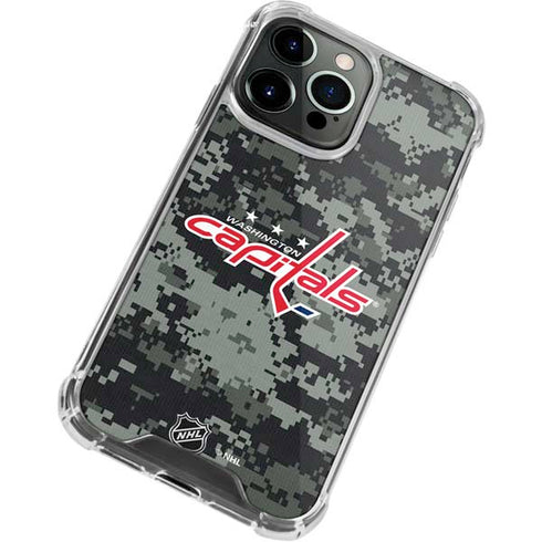 NHL Washington Capitals Camo iPhone 13 Pro Clear Case