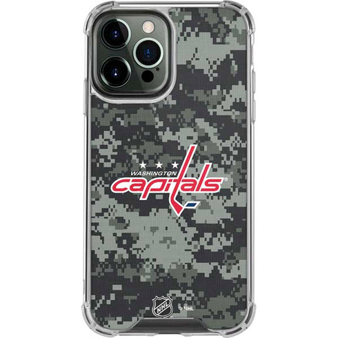 NHL Washington Capitals Camo iPhone 13 Pro Max Clear Case