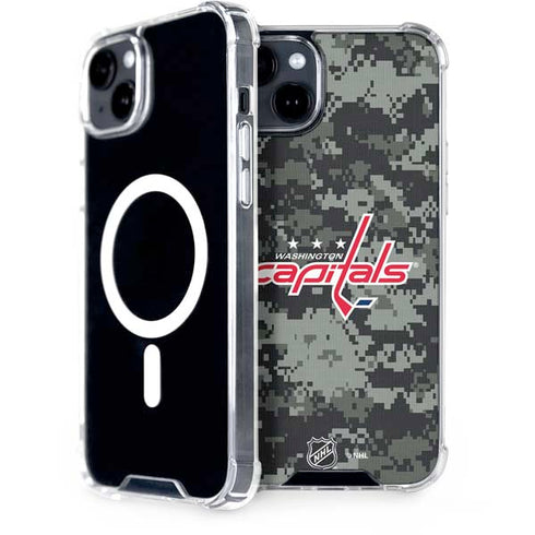 NHL Washington Capitals Camo iPhone 15 MagSafe Case