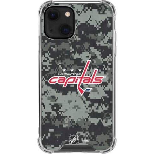 NHL Washington Capitals Camo iPhone 14 Plus Clear Case
