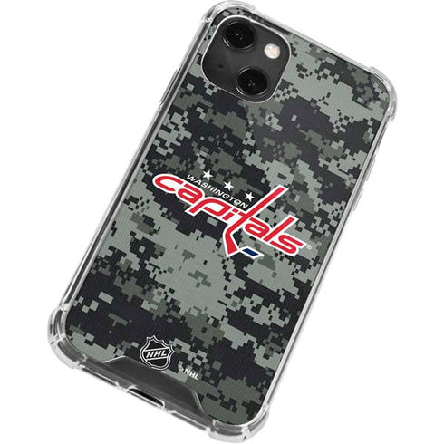 NHL Washington Capitals Camo iPhone 14 Plus Clear Case