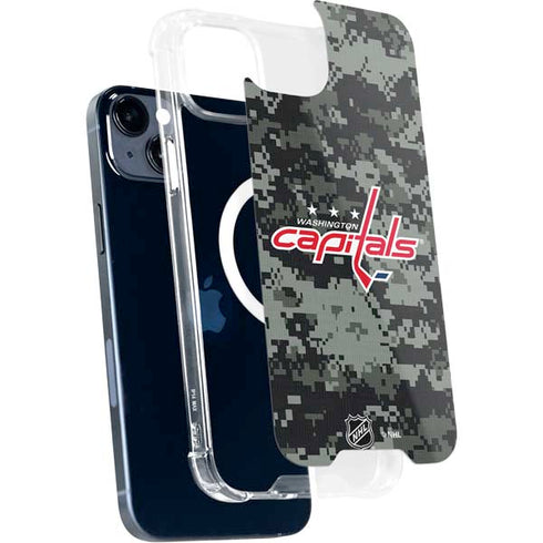NHL Washington Capitals Camo iPhone 15 Plus MagSafe Case