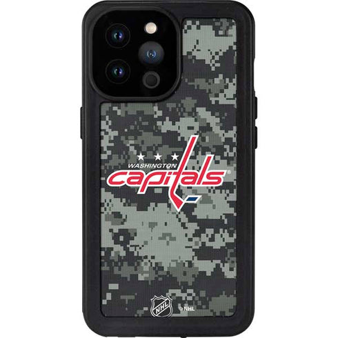 NHL Washington Capitals Camo iPhone 14 Pro Max Waterproof Case
