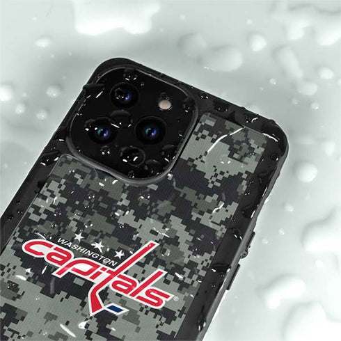 NHL Washington Capitals Camo iPhone 14 Pro Max Waterproof Case