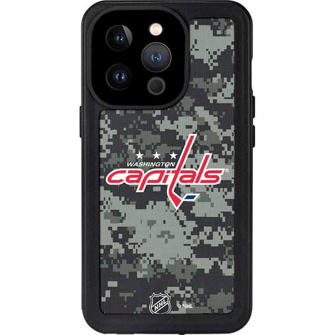 NHL Washington Capitals Camo iPhone 14 Pro Waterproof Case