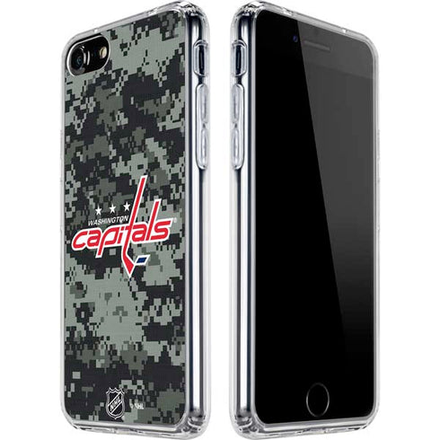NHL Washington Capitals Camo iPhone SE (2nd & 3rd Gen) Clear Case