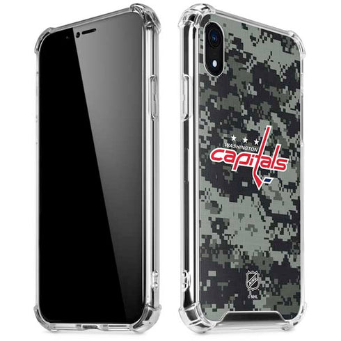 NHL Washington Capitals Camo iPhone XR Clear Case
