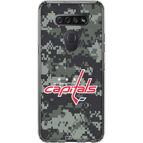 NHL Washington Capitals Camo LG K51/Q51 Clear Case