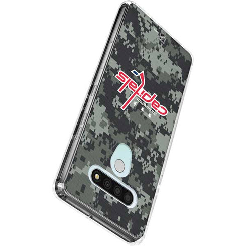 NHL Washington Capitals Camo LG Stylo 6 Clear Case