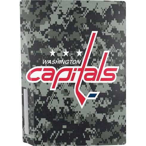 NHL Washington Capitals Camo PS5 Console Skin