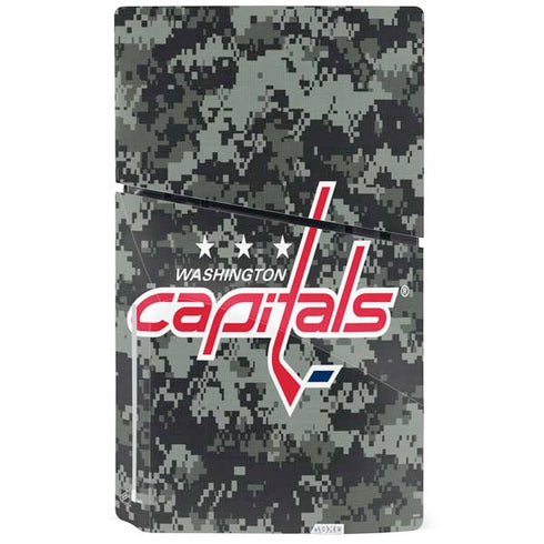 NHL Washington Capitals Camo PS5 Slim Disk Console Skin