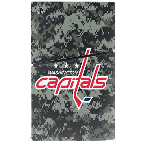 NHL Washington Capitals Camo PS5 Slim Digital Edition Bundle Skin