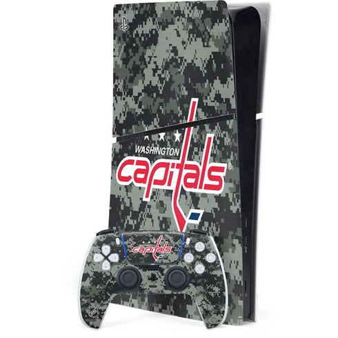 NHL Washington Capitals Camo PS5 Slim Digital Edition Console Skin