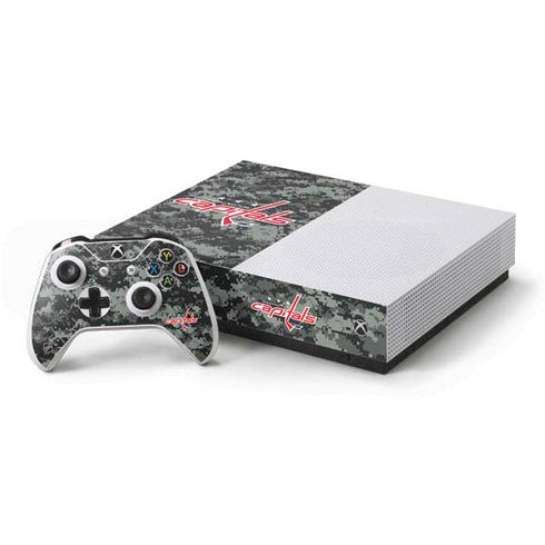 NHL Washington Capitals Camo Xbox One S All-Digital Edition Bundle Skin