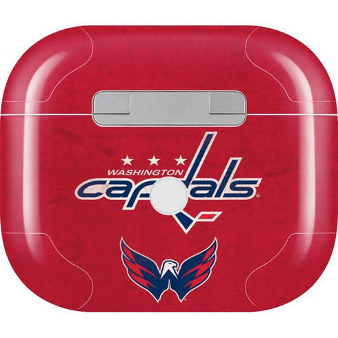 NHL Washington Capitals Distressed Apple AirPods (3rd Gen 2021) Skin