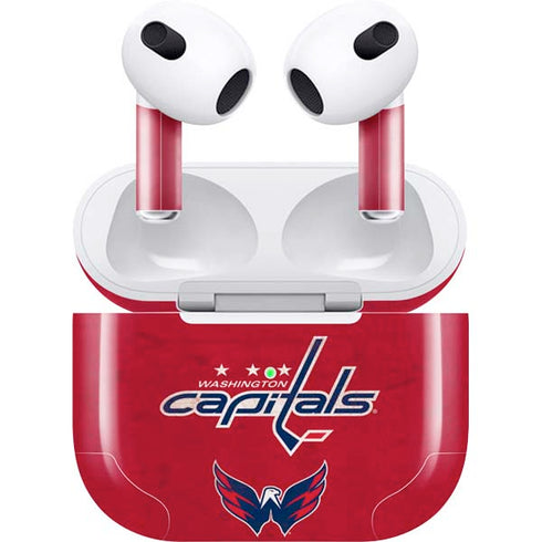 NHL Washington Capitals Distressed Apple AirPods (3rd Gen 2021) Skin