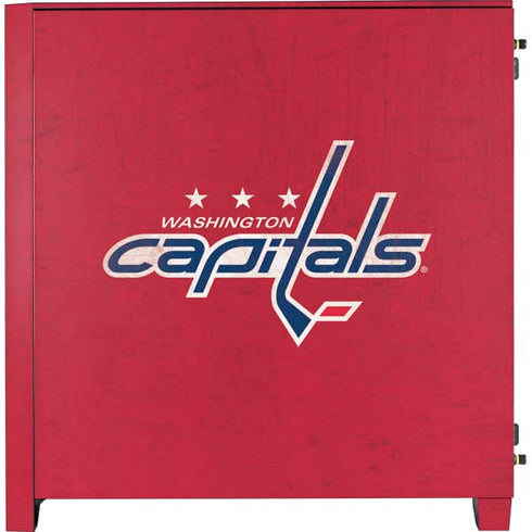 NHL Washington Capitals Distressed Corsair 4000D Tempered Glass Mid-Tower ATX Case Skin