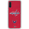 NHL Washington Capitals Distressed Galaxy A10e Clear Case