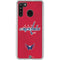 NHL Washington Capitals Distressed Galaxy A21 Clear Case