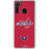 NHL Washington Capitals Distressed Galaxy A21 Clear Case