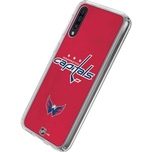 NHL Washington Capitals Distressed Galaxy A50 Clear Case