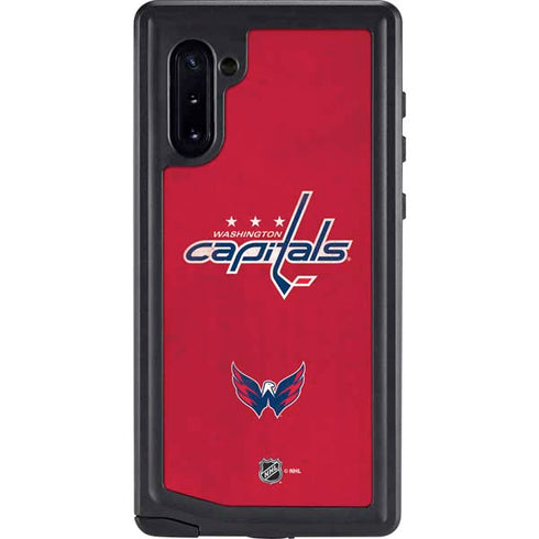 NHL Washington Capitals Distressed Galaxy Note 10 Waterproof Case