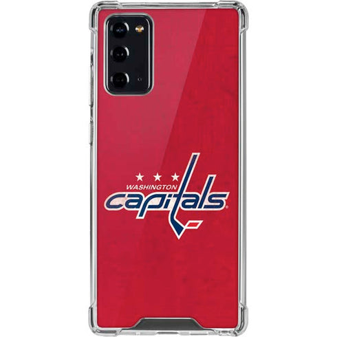 NHL Washington Capitals Distressed Galaxy Note20 5G Clear Case